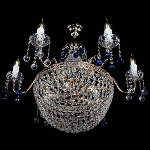 Люстра Елизавета №11 Венеция синяя в Саратове Гусь Хрустальный