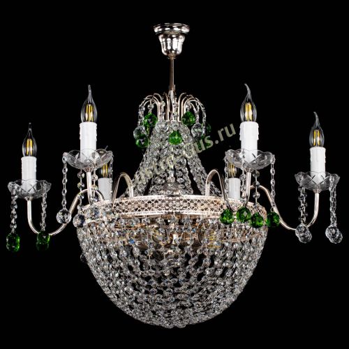 Люстра Елизавета №11 Венеция зеленая в Саратове Гусь Хрустальный