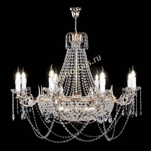 Люстра Елизавета №13 черная в Саратове Гусь Хрустальный