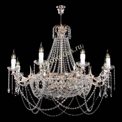 Люстра Елизавета №13 черная в Саратове Гусь Хрустальный