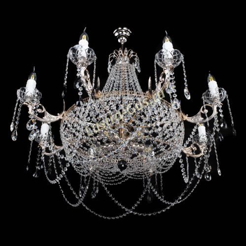 Люстра Елизавета №13 черная в Саратове Гусь Хрустальный