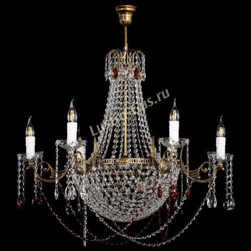 Люстра Елизавета малая №9 под бронзу Чайная в Саратове Гусь Хрустальный