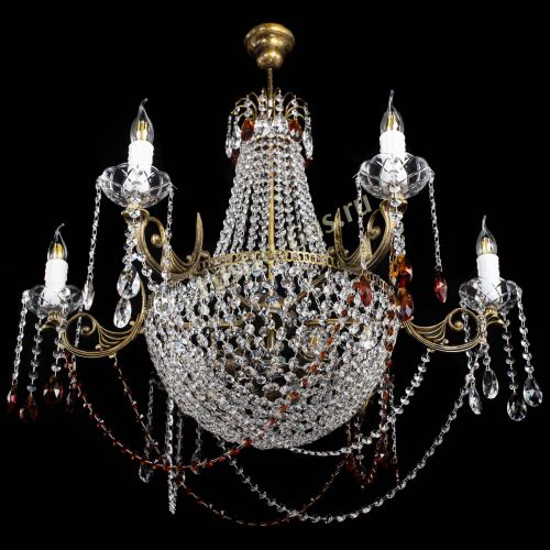 Люстра Елизавета малая №9 под бронзу Чайная в Саратове Гусь Хрустальный