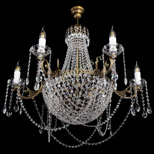 Люстра Елизавета малая №9 под бронзу в Саратове Гусь Хрустальный