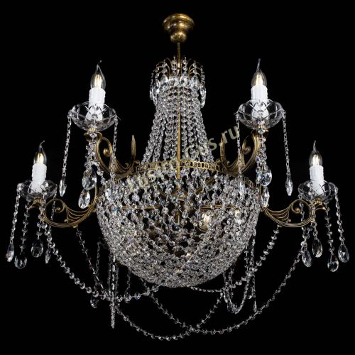 Люстра Елизавета малая №9 под бронзу в Саратове Гусь Хрустальный