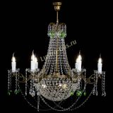 Люстра Елизавета малая №9 под бронзу Зеленая в Саратове