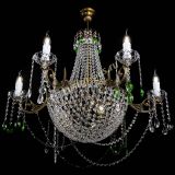 Люстра Елизавета малая №9 под бронзу Зеленая в Саратове