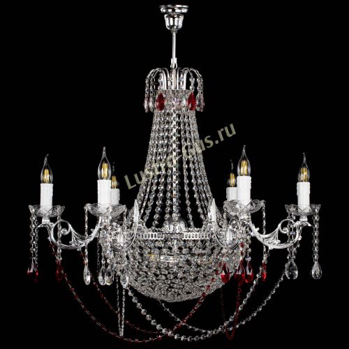 Люстра Елизавета малая №9 красная в Саратове Гусь Хрустальный