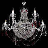 Люстра Елизавета малая №9 красная в Саратове