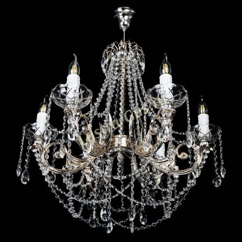 Люстра Елизавета малая (рожки - металл) в Саратове Гусь Хрустальный