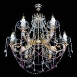 Люстра Елизавета малая Розовая (рожки - металл) в Саратове