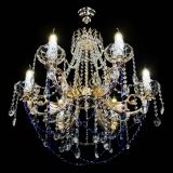 Люстра Елизавета малая Синяя (рожки - металл) в Саратове