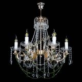 Люстра Елизавета малая Зеленая (рожки - металл) в Саратове