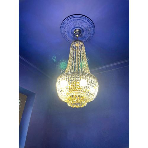 Люстра Флоренция №5 Купол длинный с подвесом в Саратове Гусь Хрустальный