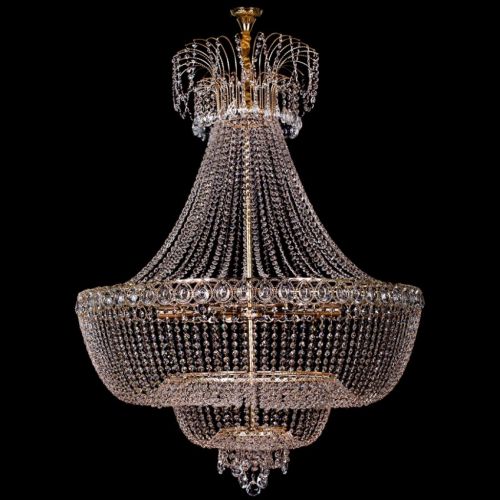 Люстра Капель №2 большая в Саратове Гусь Хрустальный