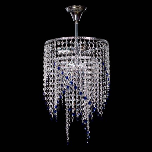 Люстра Валенсия классика №8 синяя в Саратове Гусь Хрустальный