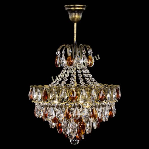 Люстра Грация с подвесом под бронзу Чайная в Саратове Гусь Хрустальный