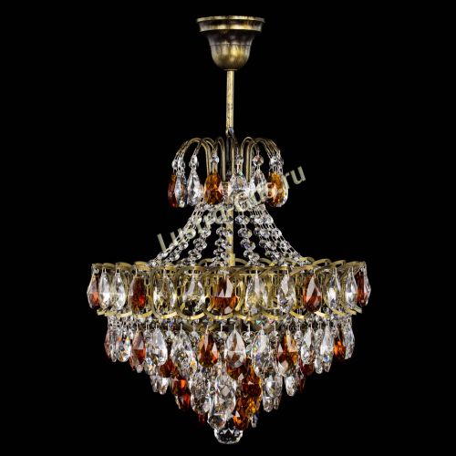 Люстра Грация с подвесом под бронзу Чайная в Саратове Гусь Хрустальный