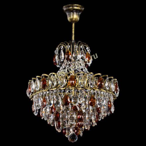 Люстра Грация с подвесом под бронзу Чайная в Саратове Гусь Хрустальный