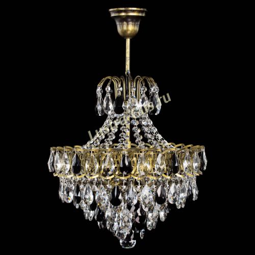 Люстра Грация с подвесом под бронзу Черная в Саратове Гусь Хрустальный