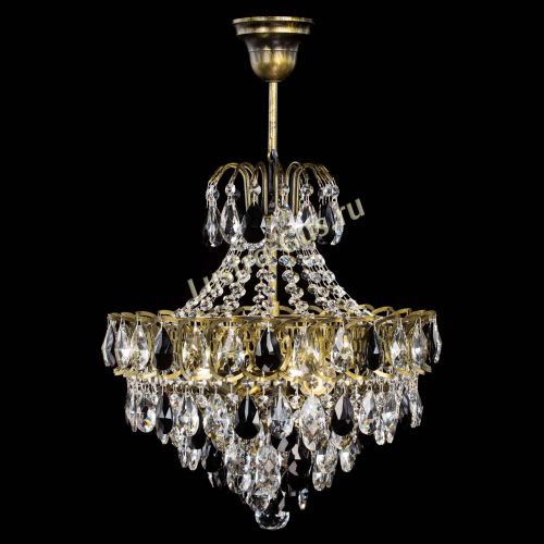 Люстра Грация с подвесом под бронзу Черная в Саратове Гусь Хрустальный