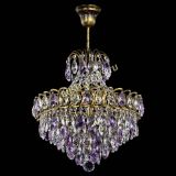 Люстра Грация с подвесом под бронзу Фиолетовая в Саратове