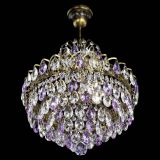 Люстра Грация с подвесом под бронзу Фиолетовая в Саратове