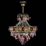 Люстра Грация с подвесом под бронзу Красная в Саратове