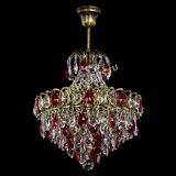 Люстра Грация с подвесом под бронзу Красная в Саратове