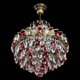 Люстра Грация с подвесом под бронзу Красная в Саратове