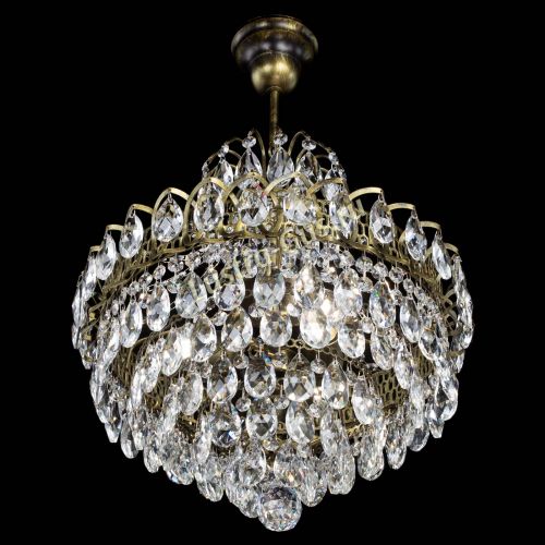 Люстра Грация с подвесом под бронзу в Саратове Гусь Хрустальный