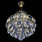 Люстра Грация с подвесом под бронзу Синяя в Саратове