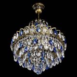 Люстра Грация с подвесом под бронзу Синяя в Саратове