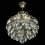 Люстра Грация с подвесом под бронзу Зеленая в Саратове