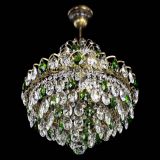 Люстра Грация с подвесом под бронзу Зеленая в Саратове