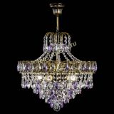 Люстра Грация №5 с подвесом под бронзу Фиолетовая в Саратове