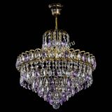 Люстра Грация №5 с подвесом под бронзу Фиолетовая в Саратове