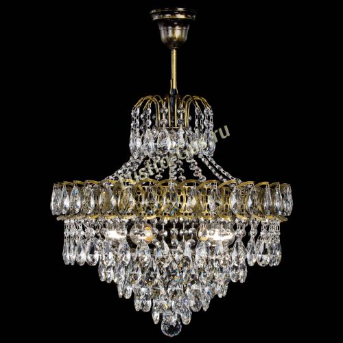 Люстра Грация №5 с подвесом под бронзу в Саратове Гусь Хрустальный