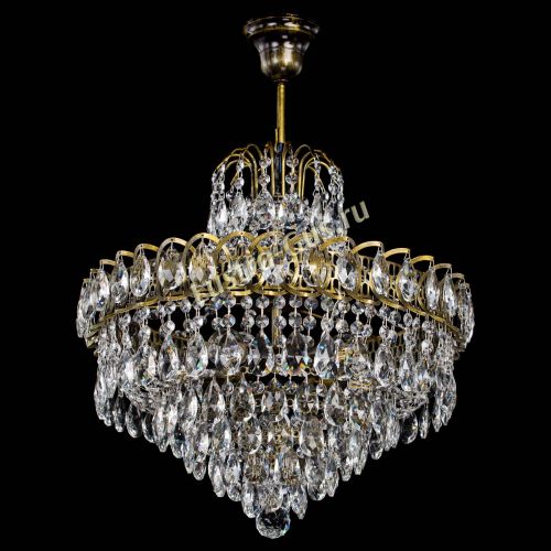 Люстра Грация №5 с подвесом под бронзу в Саратове Гусь Хрустальный