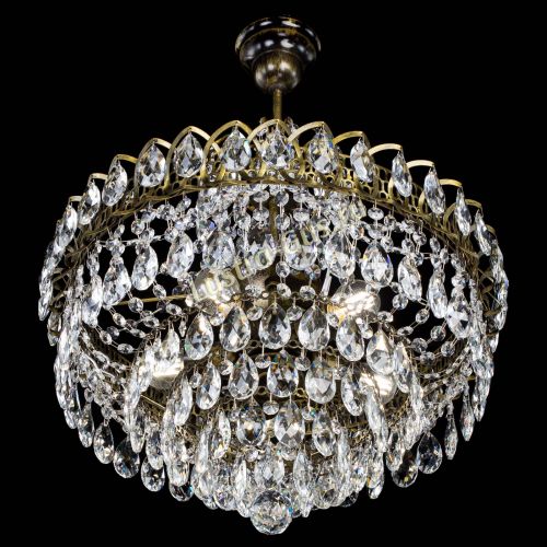 Люстра Грация №5 с подвесом под бронзу в Саратове Гусь Хрустальный