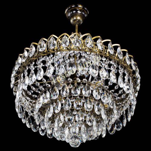 Люстра Грация №5 с подвесом под бронзу в Саратове Гусь Хрустальный