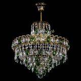 Люстра Грация №5 с подвесом под бронзу Зеленая в Саратове