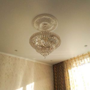 Люстра Хрустальный Каскад №1 с подвесом в Саратове отзыв и фото покупателя