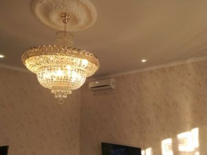 Люстра Хрустальный Каскад №1 с подвесом в Саратове отзыв и фото покупателя