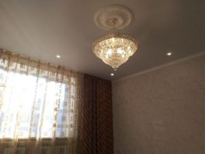 Люстра Хрустальный Каскад №1 с подвесом в Саратове отзыв и фото покупателя