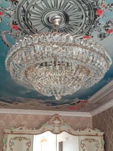 Люстра Хрустальный Каскад №1 с подвесом в Саратове отзыв и фото покупателя