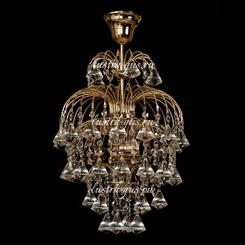 Люстра Хрустальные Брызги Конус 40 в Саратове Гусь Хрустальный
