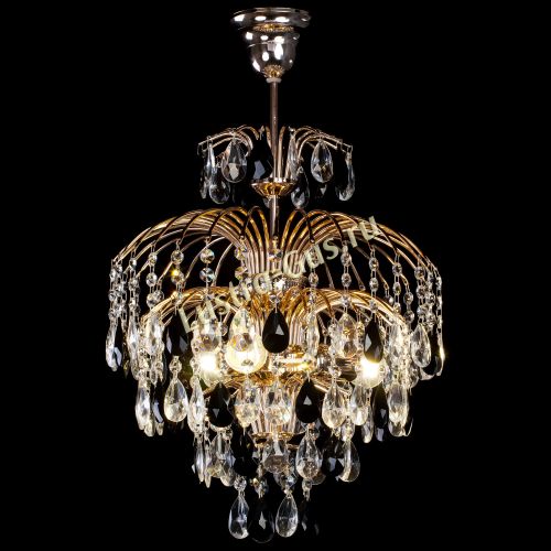 Люстра Хрустальные брызги с подвесом журавлик черный в Саратове Гусь Хрустальный