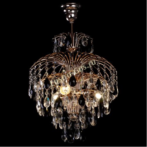 Люстра Хрустальные брызги с подвесом журавлик черный в Саратове Гусь Хрустальный