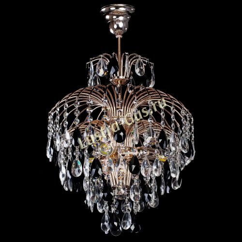 Люстра Хрустальные брызги с подвесом журавлик черный в Саратове Гусь Хрустальный